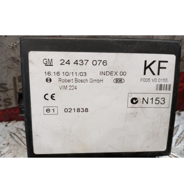 Εγκέφαλος Κεντρικου Κλειδωματος Opel Zafira 1999-2005 24437076