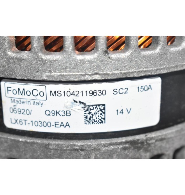 Δυναμό Ford Puma - Fiesta 1.0 Ecoboost B7JA / B7JB / B7JE 150A 14V 2019-2023 MS1042119630 LX6T-10300-EAA (Γνήσιος)