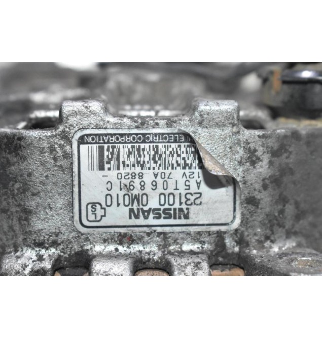 Δυναμό Nissan Navara D22 103PS 1998-2001 23100-0M010 A5T06891C 70A 12V (Γνήσιος)