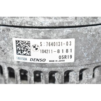 Δυναμό Mini Cooper / Clubman - BMW X2 / F30 B37C15A / B47C20A 1.5D 2.0D 150A 14V 2013-2022 DENSO 7640131-03 104211-8181