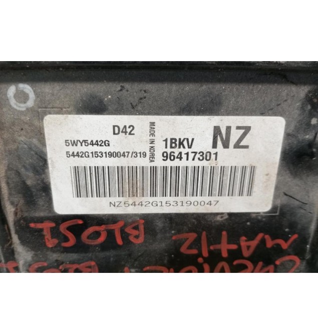 Εγκέφαλος Κινητηρα Chevrolet Matiz Κωδ.Κινητηρα B10S1 2005-2010 96417301 1BKV
