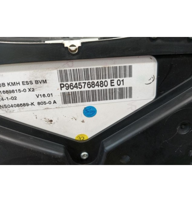 Καντράν - Κοντέρ Peugeot 307 2001-2005 1 Φις P9645768480E01