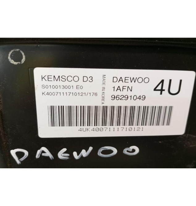 Εγκέφαλος Κινητηρα Daewoo Matiz Κωδ.Κινητηρα B10S1 2000-2005 1AFN 96291049
