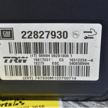 Μονάδα ABS Opel Insignia 2008-2018 22827930 16817031 16312234-A 54085899H