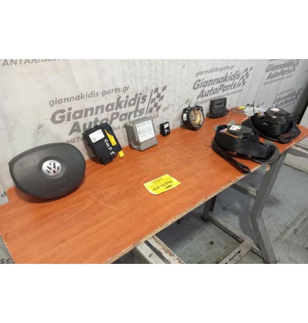 Σετ Αερόσακοι Volkswagen Golf V 3 ΘΥΡΟ 2004-2008 1K0909605A 1K0907503C 1K0880201N1BZ 1K0959653 1K0953549 602213500 602213900