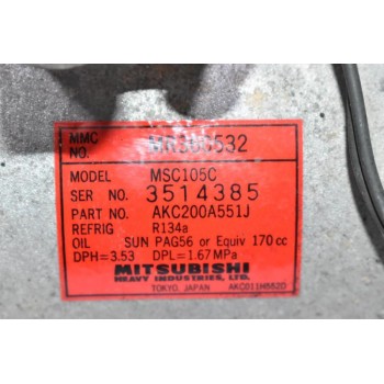 Κομπρεσέρ Aircondition Mitsubishi L200 4D56 K74 1997-2005 MR360532