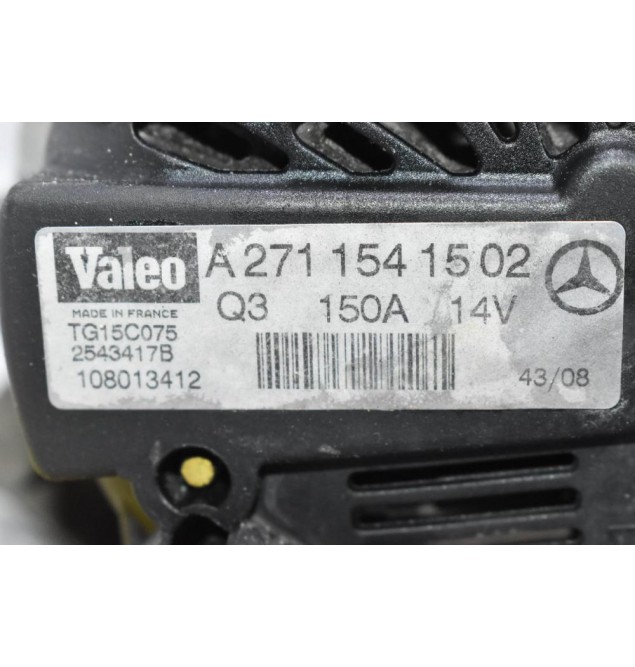 Δυναμό Mercedes-Benz C Class W204 271950 14V 150A 2004-2012 VALEO A2711541502 (Sprinter 271951)