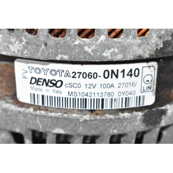 Δυναμό Toyota Yaris - Corolla - Auris 1ND 2005-2012 DENSO 27060-0N140 MS1042113780 100A
