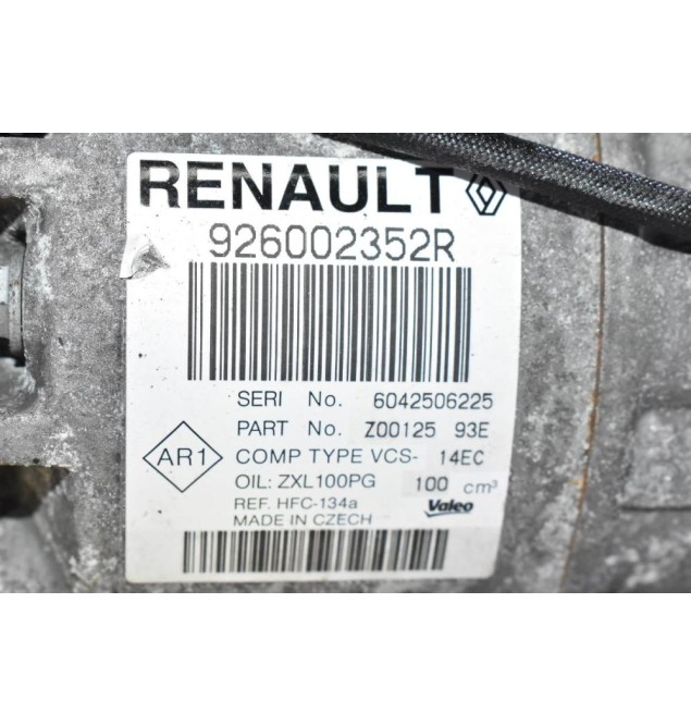 Κομπρεσέρ Aircondition - A/C Κλιματισμός Renault Clio / Kangoo / Captur 1.5 K9K 2002-2010 92600235 (Γνήσιο)