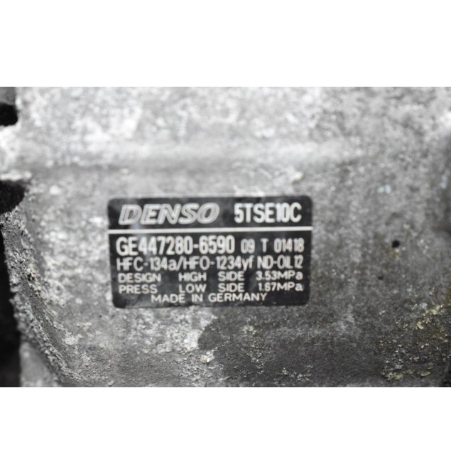 Κομπρεσέρ Aircondition - A/C Toyota Auris - Yaris - Corolla 1ND 1.4D Euro 5 2012-2018 DENSO GE447280-6590