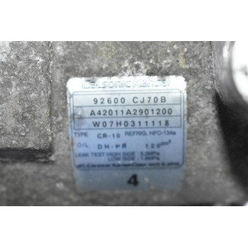 Κομπρεσέρ Aircondition - A/C Κλιματισμός Nissan Note / Tiida HR16 2005-2015 CALSONIC 92600-CJ70B
