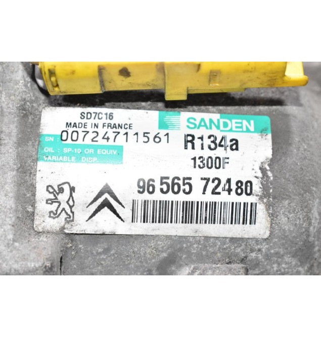 Κομπρεσέρ Aircondition - A/C Peugeot 407 1.8 16v 6FY 2004-2012 9656572480 (Citroen C5 - C4 Grand Picasso)