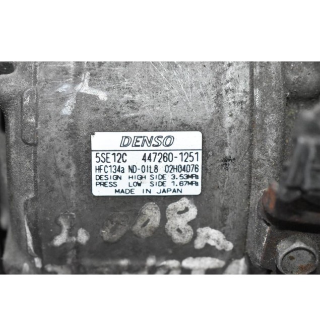 Κομπρεσέρ Aircondition - A/C Toyota RAV 4 2006-2011 1AZ DENSO 447260-1251 (Μικρό Σπάσιμο Στην Τροχαλια)