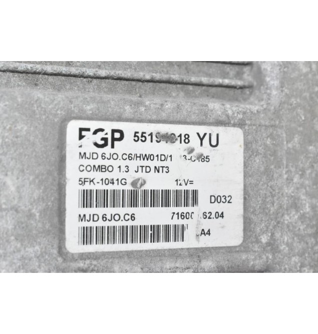 Εγκέφαλος Opel Combo 1.3 JTD 2004-2010 55194018 5FK-1041G (Corsa)