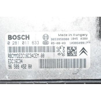 Εγκέφαλος Peugeot 307 - 407 / Citroen C4 1.6 HDI 2005-2016 9658945280 0281011633 9653958980