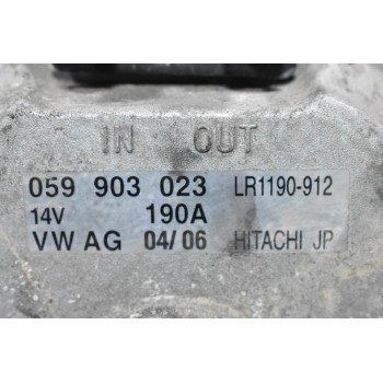 Δυναμό Volkswagen Touareg 3.0 BKS 14V 190A 2002-2013 059903023 LR1190-912 (Audi Q7 A6 A8) (Porsche Cayenne)