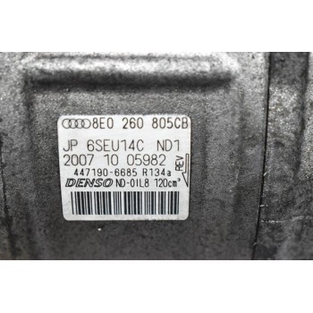 Κομπρεσέρ Aircondition - A/C Audi A4 1.8T BFB 2001-2007 DENSO 8E0260805CB 447190-6685 (Volkswagen Passat - Golf) (Μικρο Σπάσιμο Στην Τροχαλια)