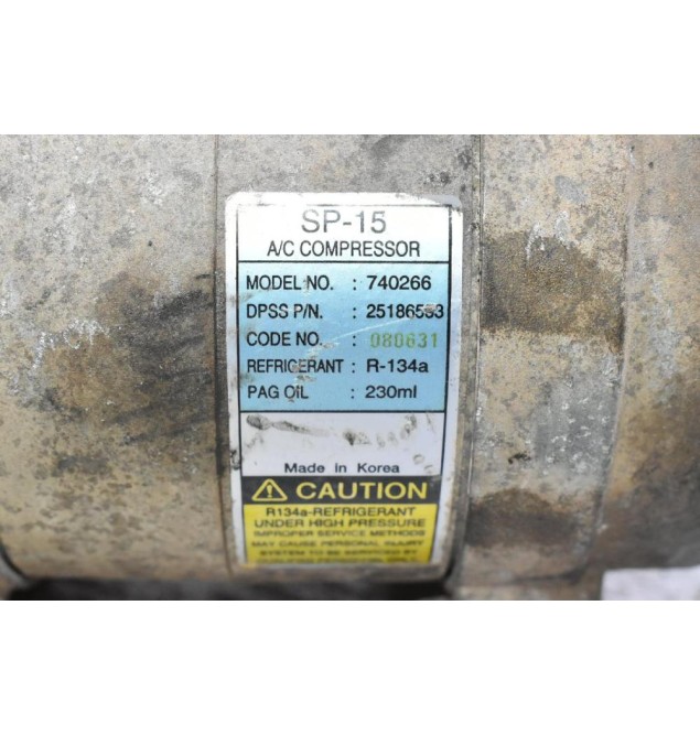 Κομπρεσέρ Aircondition - A/C Isuzu D-Max 3.0 4JJ1 2007-2012 25186533 (Πρόβλημα Στη Φισα)