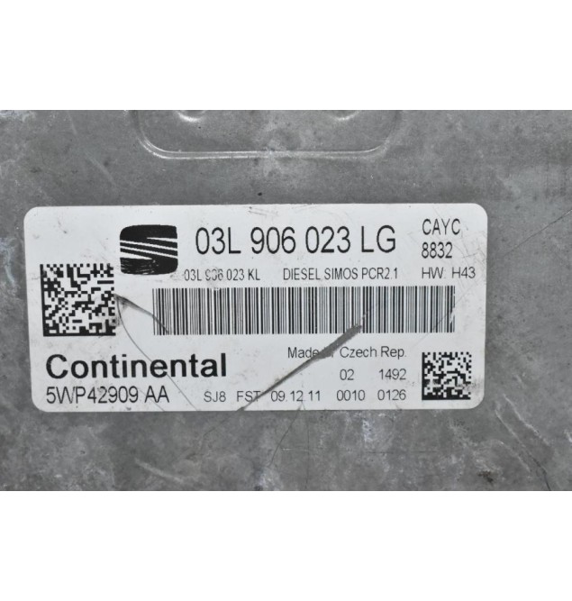 Εγκέφαλος Seat Leon / Altea 1.6 TDI 2005-2015 03L906023LG 5WP42909 AA 03L906023KL (Volkswagen / Audi / Skoda)