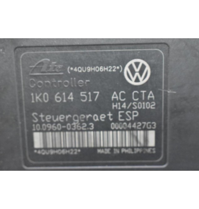 Μονάδα ABS Volkswagen Golf - Touran - Jetta - Polo 2002-2010 1K0614517AC (Audi A3 - S3) (Seat Skoda) (Γνήσια)