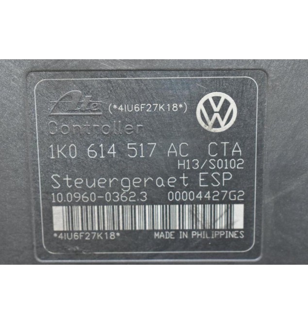 Μονάδα ABS Volkswagen Golf - Touran - Jetta - Polo 2002-2010 1K0614517AC (Audi A3 - S3) (Seat Skoda) (Γνήσια)