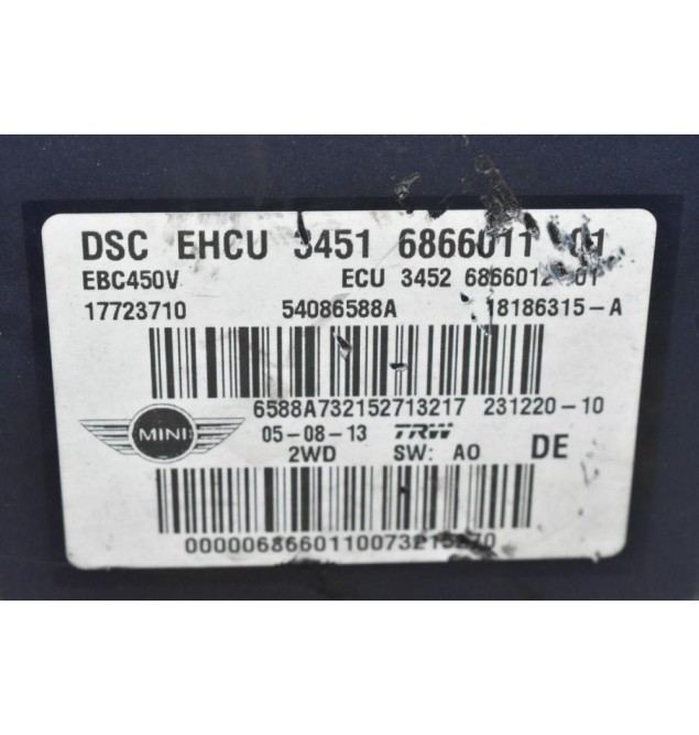 Μονάδα ABS Mini Cooper S - Countryman 2010-2019 3451 6866011-01 54086588A 17723710 18186315-A