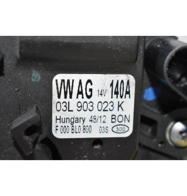 Δυναμός Audi A3 / A4 1.6 TDI CLH 140A 14V 2010-2016 03L903023K (Γνήσιο) (Volkswagen Golf / Seat Leon / Skoda Octavia)