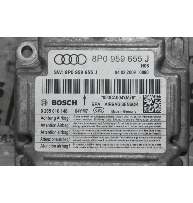 Εγκέφαλος Αερόσακων Audi S3 A3 2007-2013 BOSCH 8P0959655J 0285010148