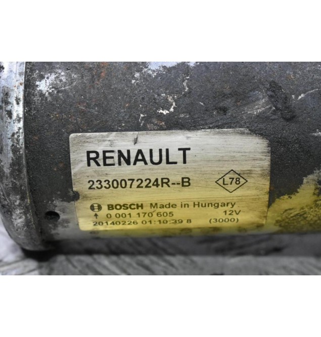 Μίζα Nissan Qashqai - Renault Clio K9K 2014-2017 BOSCH 233007224R (Dacia) (Γνήσιο)