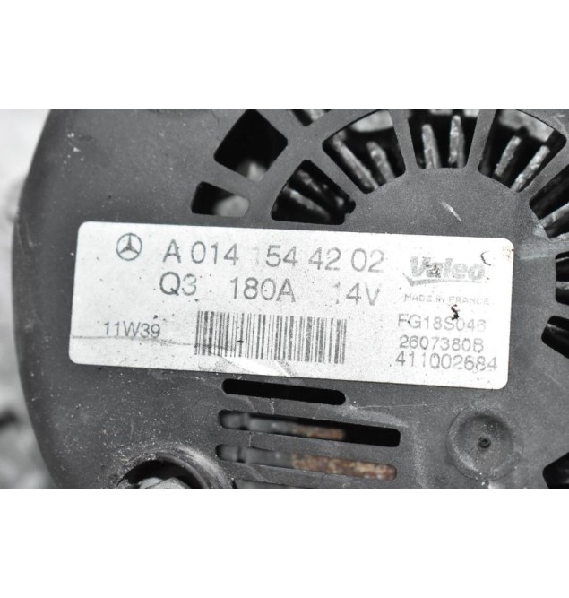 Δυναμό Mercedes-Benz E 350 W212 / CLS 276952 3.5 180A 14V 2011-2016 A0141544202 (Γνήσια) (Σπασιμο Στο Πλαστικό)