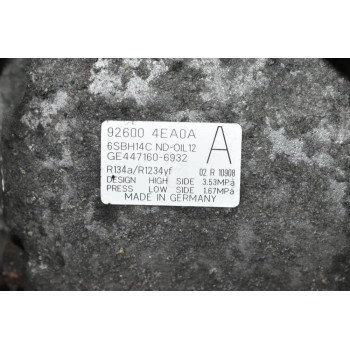 Κομπρεσέρ Aircondition - A/C Renault Kadjar / Nissan Qashqai 1.5 DCI K9KF647 2014-2020 92600-4EA0A GE447160-6932 (Megane Talisman Scenic)