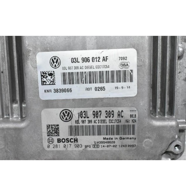 Εγκέφαλος Volkswagen Amarok 2010-2020 (CNE CSH) 03L907309AC 03L906012AF 0281017903 1039S48628