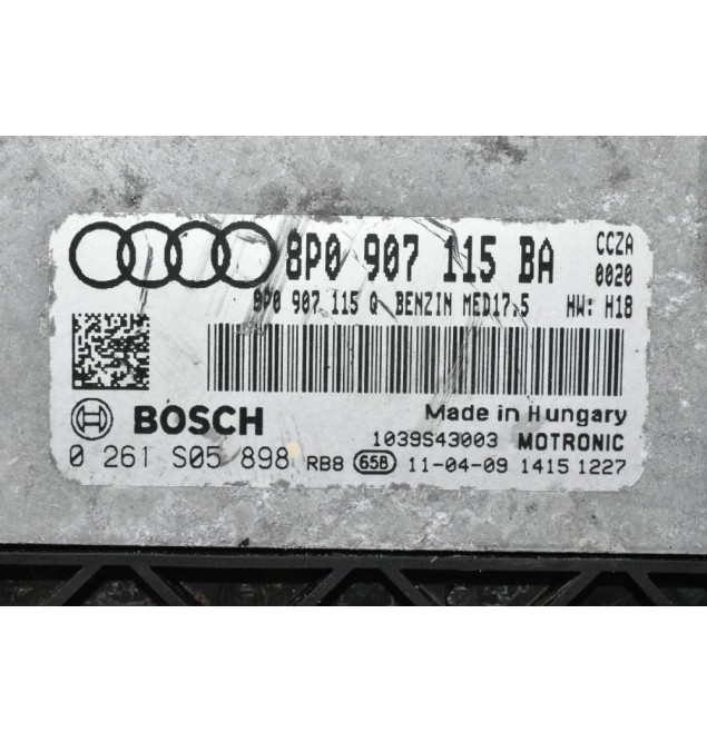 Εγκέφαλος Audi A3 8P 2.0 TFSI BOSCH 8P0907115BA 8P0907115Q 0261S05898 1039S43003