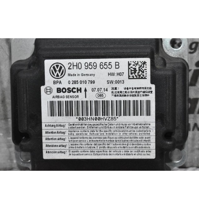 Εγκέφαλος Αερόσακων Volkswagen Amarok 2010-2020 BOSCH 2H0959655B 0285010799 (Γνήσιος)