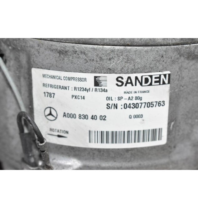 Κομπρεσέρ Aircondition Mercedes-Benz C180 W204 C204 1.6cc 274910 2007-2020 A0008304002 (Γνήσια)
