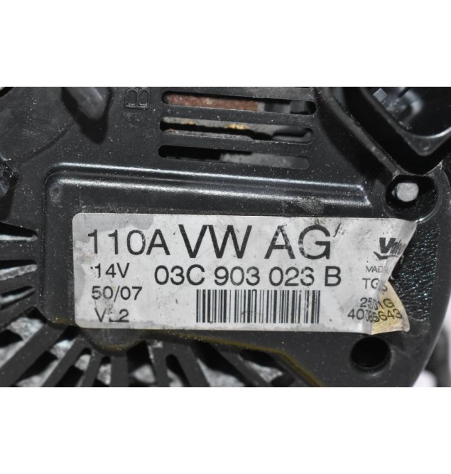 Δυναμό Volkswagen Golf 1.4 TSI CAV BLG BMY CAX 2008-2013 03C903023B 110A (Seat Audi Skoda) (Γνήσιος)