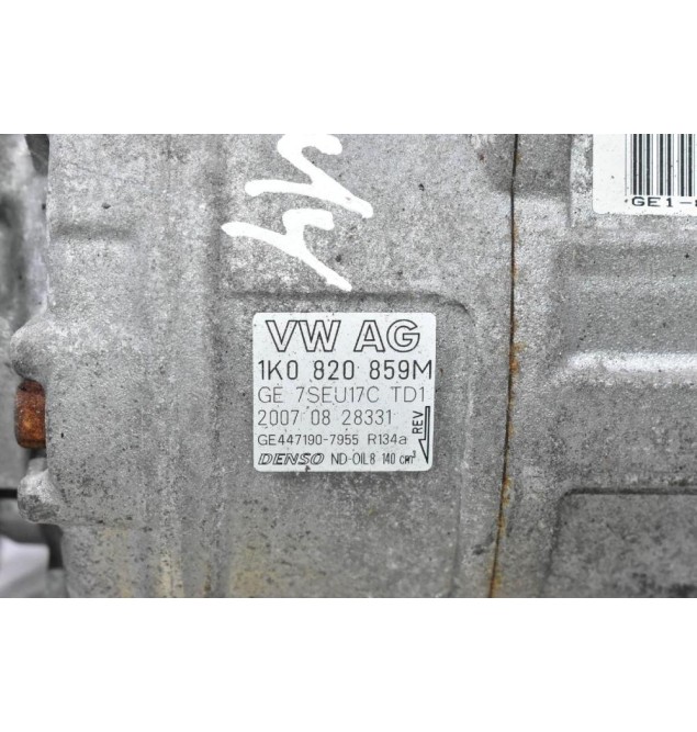 Κομπρεσέρ Aircondition Volkswagen Golf 1.4cc TSI 2008-2013 DENSO 1Κ0820859Μ GE447190-7955 (Eos / Passat) (Seat Audi Skoda)