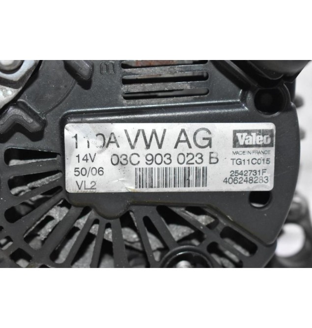 Δυναμός Volkswagen Golf 1.6 BLF BLP BAG 2000-2015 03C903023B 110Α (Γνήσια) (Scoda Octavia - Seat Leon - Ibiza - Cordoba  - Audi A3)