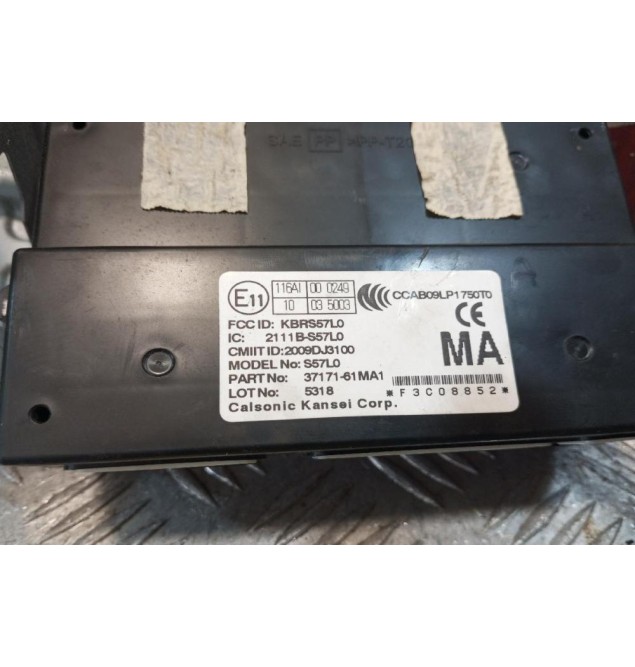 Εγκέφαλος Κεντρικου Κλειδωματος Suzuki SX4 S-Cross 2013-2017 3 Φις 37171-61MA1