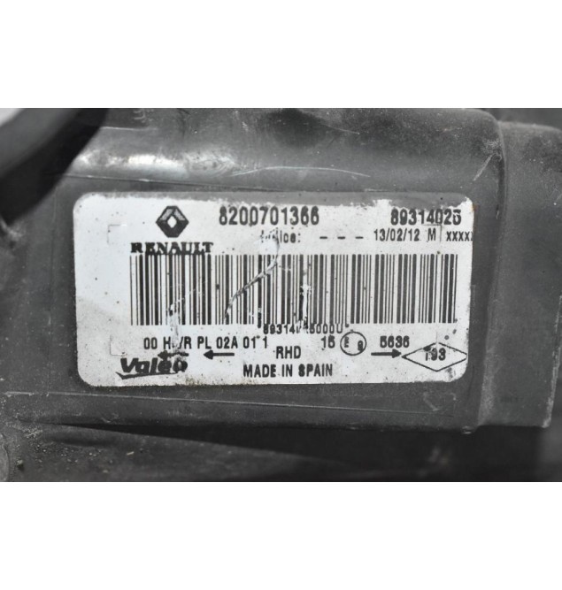 Φανάρι Εμπρός Δεξί Renault Trafic 2007-2014 8200701366 (Opel Vivaro) (Nissan Primastar) (Γνήσιο)