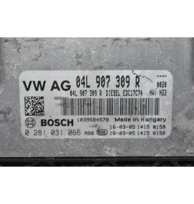 Εγκέφαλος Volkswagen Golf 2.0 TDI 2008-2018 04L907309L 0281031066 1039S84578 (Γνήσιο) (Seat Audi Skoda)