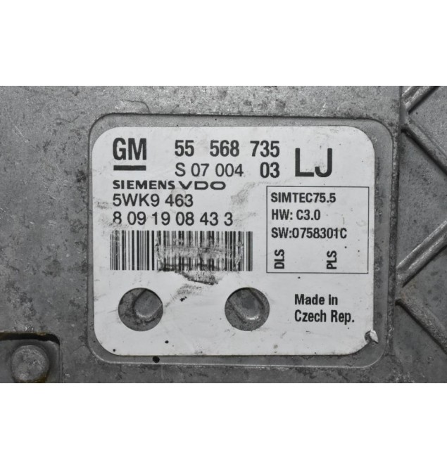 Εγκέφαλος Opel Astra H / Zafira 1.6 2004-2010 55568735 5WK9463