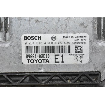 Εγκέφαλος Toyota Corolla - Auris 1.4D D4D 2005-2010 89661-02E10 0281013413