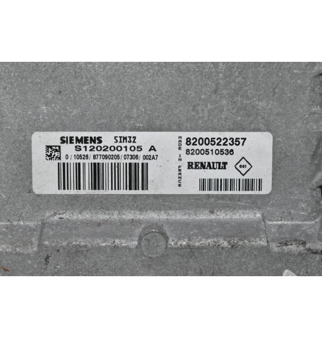 Εγκέφαλος Renault Clio 1.2 2008-2013 8200522357 8200510536 S120200105