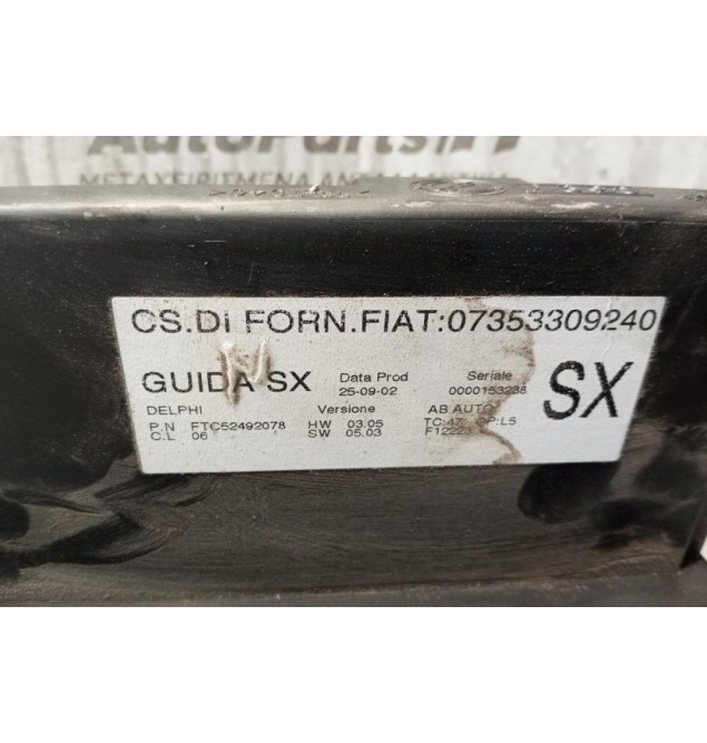 Χειριστήριο Κλιματισμού/Διακοπτες Αλαρμ/Κλειδωματος Alfa Romeo 147 2000-2004 1 Φις 07353309240 *Σπασμενες Βασεις