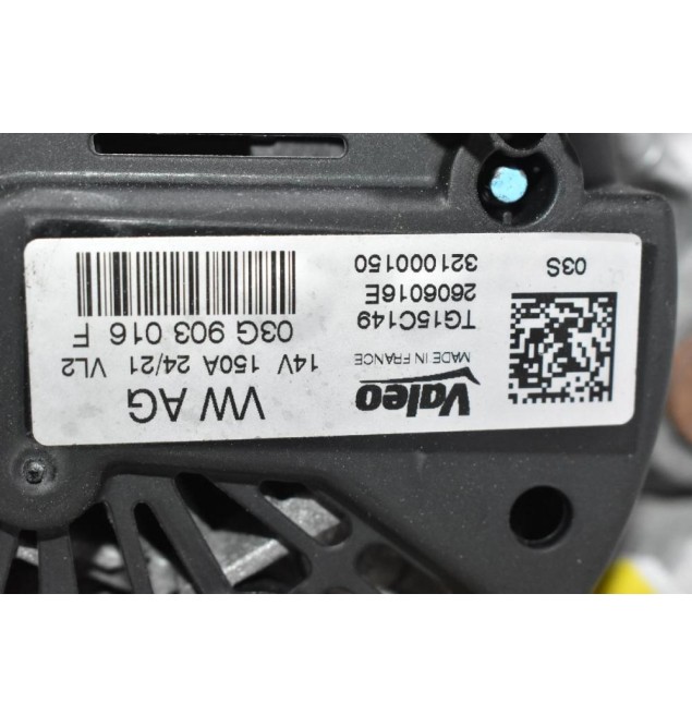 Δυναμός Audi A4 / A5 / A6 / Q5 2.0 TDI CGL 2008-2012 (Γνήσιος) 03G903016F 150A 14V