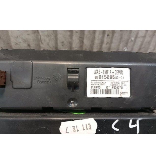 Οθόνη Πολλαπλων Ενδειξεων Citroen C4 2011-2014 4 pins 9801529580-01