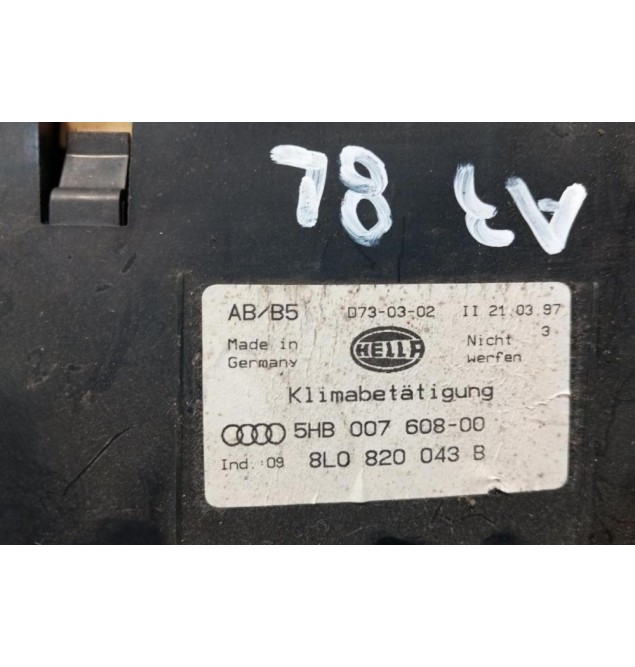 Χειριστήριο Κλιματισμού Audi A3 1996-2003 4 Φις 8L0820043B