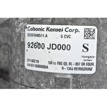 Κομπρεσέρ Aircondition Nissan Qashqai / Dacia Duster HR16 2008-2014 92600-JD000 01140219