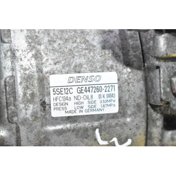 Κομπρεσέρ Aircondition - A/C Κλιματισμός Toyota Avensis / Corolla / Auris 3ZZ 2001-2008 DENSO GE447260-2271 (Μικρό Χτύπιμα Στην Τροχαλία)